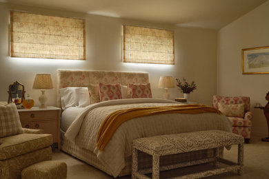 Elegant bedroom photo in Los Angeles