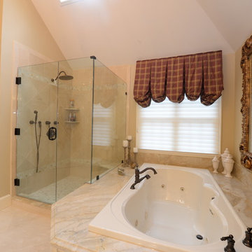 Spacious master bath