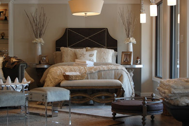 Example of an eclectic bedroom design in Bridgeport