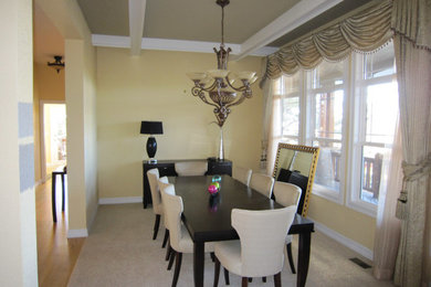 Example of a 1960s dining room design in Denver