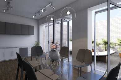 Ispirazione per una sala da pranzo minimalista