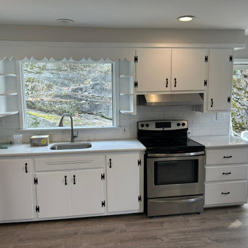 Transitional Kitchen - Cabinet Painting & Refinish