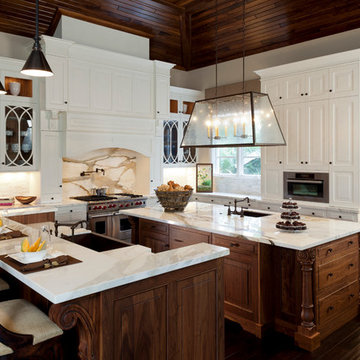 Elmwood Cabinetry-Mix of Paint & Walnut Cabinets