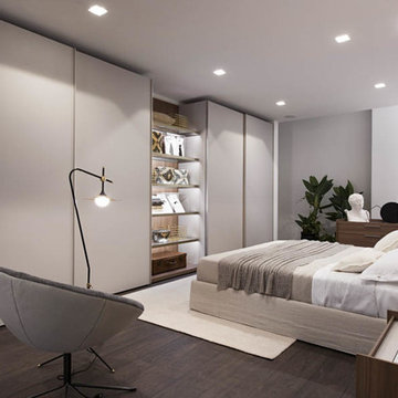 Modern closet systems and wardrobes
