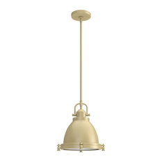 Hunter Bridgemoor Modern Brass 1-Light Pendant Ceiling Light Fixture