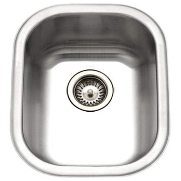 Houzer CS-1407 Club 13-5/8" Single Basin Undermount 18-Gauge - Stainless Steel