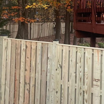 Recent Shadowbox Wood Fence with Gate