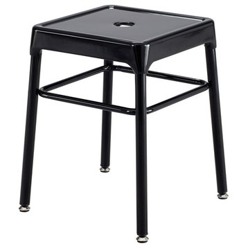 Safco Steel Guest Stool Black
