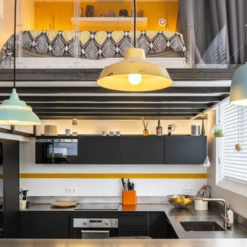 Un petit loft tout en lumière