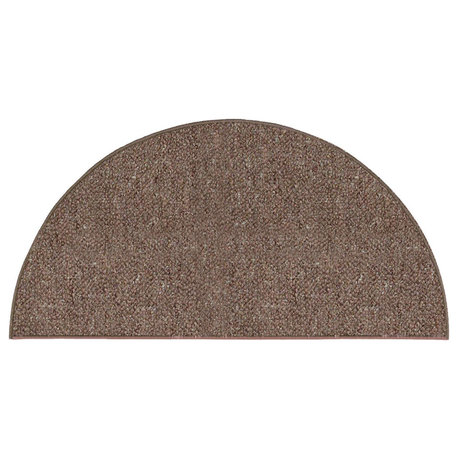 Color World Collection Pet Friendly Outdoor Rugs Brown - 36" x 72" Half Round