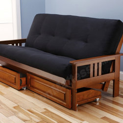 Monterey Barbados Futon Frame with Futon Mattress - Futon Frames