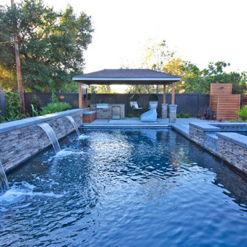 Rustic Modern Outdoor Entertainment Retreat