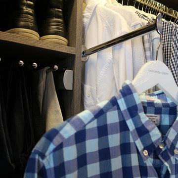 Men's Minneapolis Reach-In Closet Before and After
