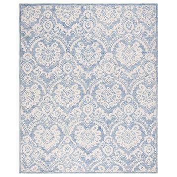 Safavieh Blossom Collection BLM106M Rug, Blue/Ivory, 10' x 14'