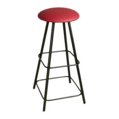 Grace Mfg. Co, Inc. - 36" Backless Swivel Bar Stool, Aged Iron/Avanti Black - Bar Stools and Counter Stools