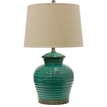 Signature 1 Light Table Lamp, Turquoise, 15"