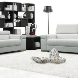 Soho Italian Leather White Sofa Set - $2457.95 - Living Room Furniture Sets