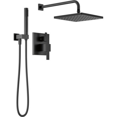Delta 342701 Modern Square Non Shared Function Shower System - Matte Black