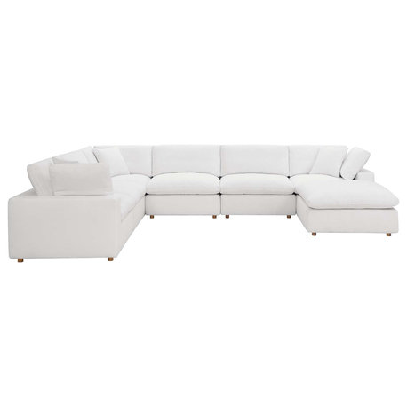 Commix Down Filled Overstuffed 7-Piece Sectional Sofa