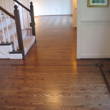 Herringbone with Walnut Border