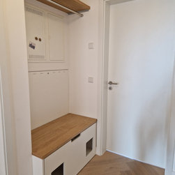 Garderobe mit Katzenklo (Eiche und Wei&szlig;lack) - Litter Boxes And Covers