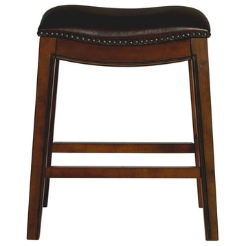 Picket House Bowen 24" Backless Counter Height Stool, Brown
