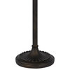 Benzara BM282169 Xia 61" Tiffany Style Vintage Floor Lamp, Glass Shade, Bronze