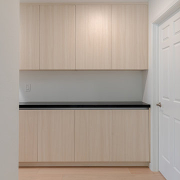 Modern Built-In Hallway Buffet & Cabinets | Sunnyvale
