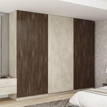Top Hung Sliding Wooden Wardrobe Supplied by Inspired Elements