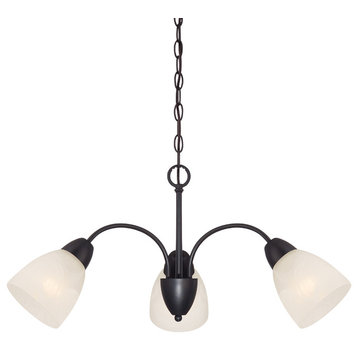 Torino 3 Light Chandelier with Oil Rubbed Bronze Finish