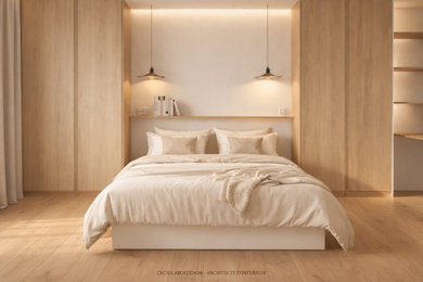 Exemple d'une chambre tendance.