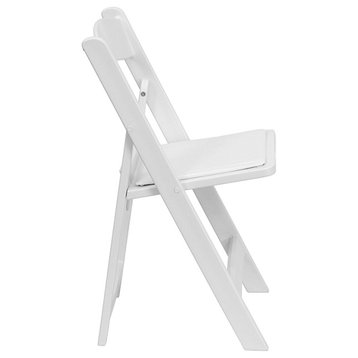 White Folding Chair LE-L-1-WHITE-GG