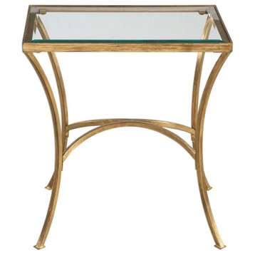 Uttermost Alayna 22 x 24" Gold End Table