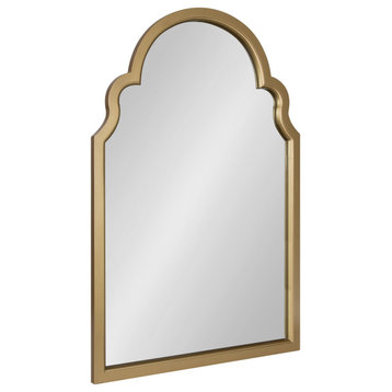 Hogan Arch Framed Mirror, Gold, 24x36