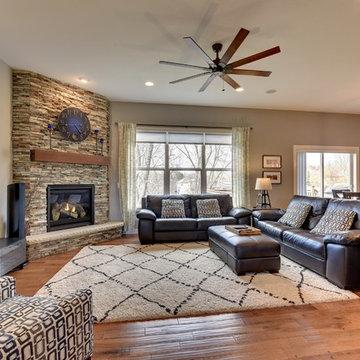 Open Concept Contemporary Craftsman Custom Home by Thorson Homes
