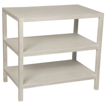Kyler 2 Shelf Side Table, White Wash