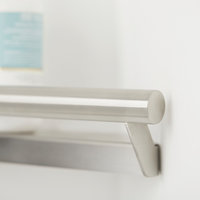 Lifestyle and Wellness Corner Shower Shelf With 14" Handle, Polished Stainless