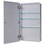 18"W x 52"H Euroline Series Flush Mounted Bright Annealed Stainless Steel Framed