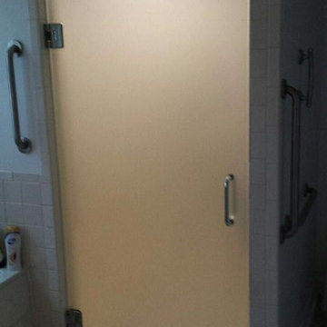 Frameless Shower Door- Frosted Glass