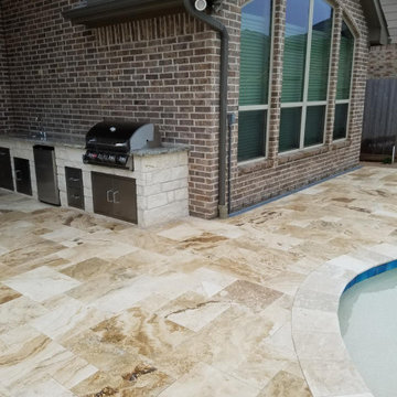 Recreation + Leisure: Custom Pool and Outdoor Kitchen with Patio Cover
