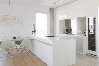 This is an example of a modern kitchen in Frankfurt.