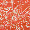 14" x 20" Zentangle Decorative Indoor Pillow, Bright Orange