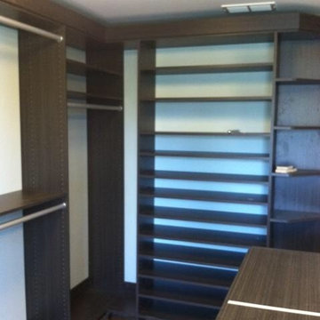 Those shorter shelves are perfect for shoes, it gives you a lot more space than