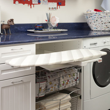 Laundry Room With Fold Out Ironing Board