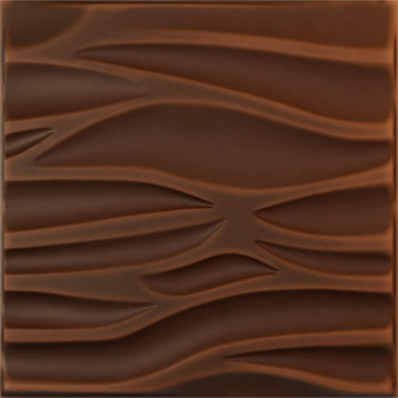 Serina EnduraWall 3D Wall Panel, 19.625"Wx19.625"H, Aged Metallic Rust