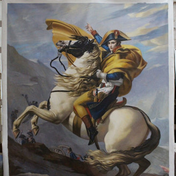 Napoleon Crossing the Saint Bernard - Oil painting reproduction