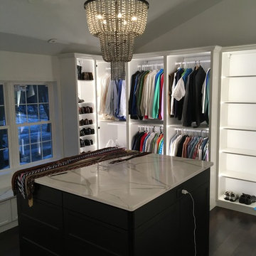 Master closets with windows