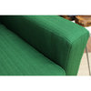 Modern Accent Chair, Removable Foam Seat Cushion and Track Arms, Emerald Green