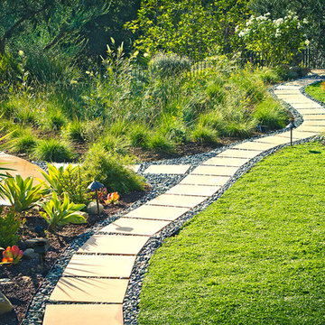 Classic and Whimsical Drought Tolerant Garden - Back Yard