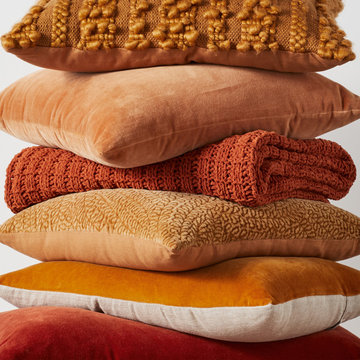Traditional Orange Pillows & Throw Blankets Collection - Threshold™